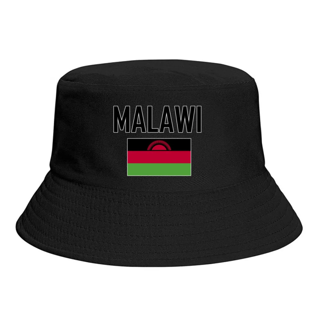 

MALAWI Flag Bucket Hats Print Cool Fans Sun Shade Simple Classic Outdoor Summer Fisherman Caps Fishing Cap