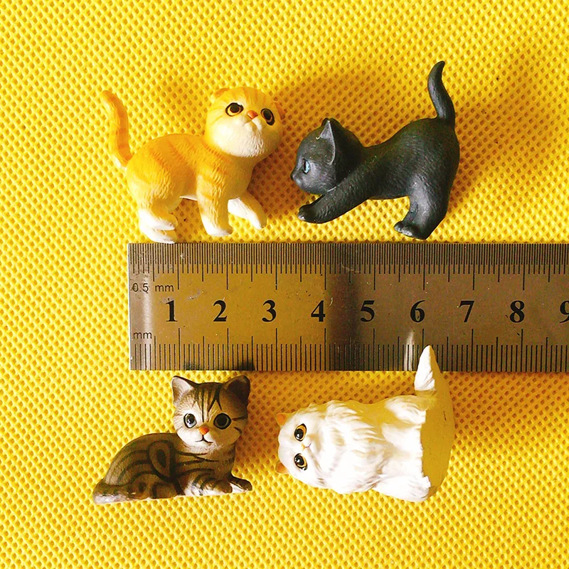 1 pcskitty catminiatureslovely cutefairy garden gnomemoss terrarium decorcraftsbonsaidoll housefigurinemodeltoy free global shipping