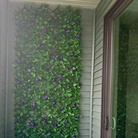 expandable faux greenery wall artificial ivy privacy screen air circulation uv protected faux ivy vine leaf decoration