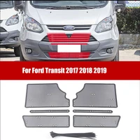 for ford transit 2017 2018 2019 stainless car front grille insect net anti screening mesh cover trim protection accessories