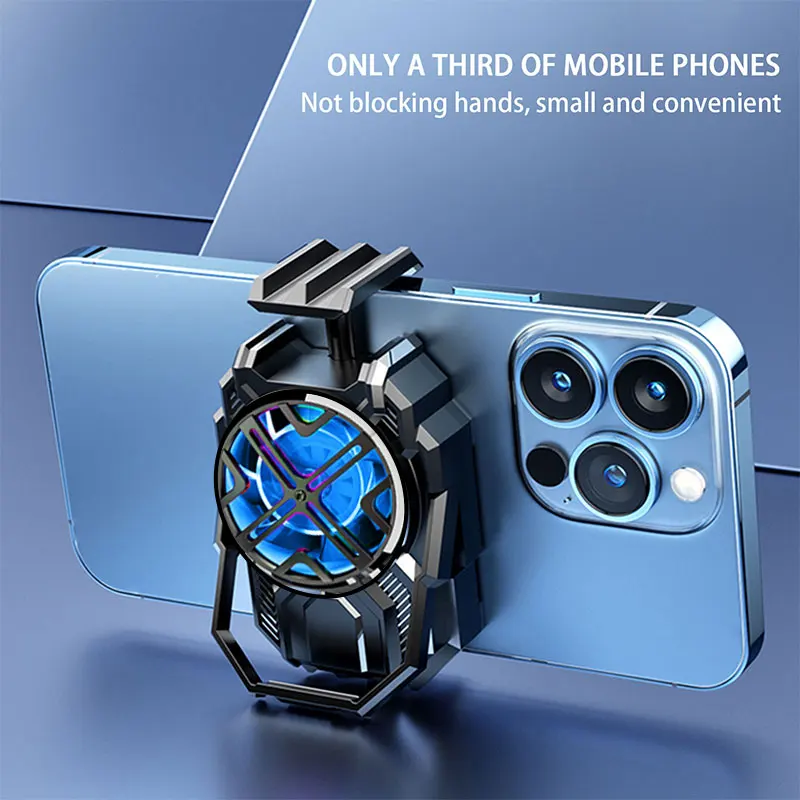 

Mobile Phone ForRechargeable Cellphone Cooling Fan Accessories Mute Smartphone Radiator Stand For Live Streaming Playing