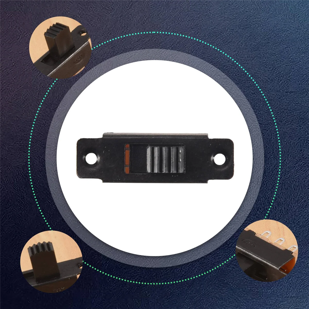 10 шт. SS22F25-G7 2-позиционный DPDT 2P2T мини-ползунковый переключатель для крепления на