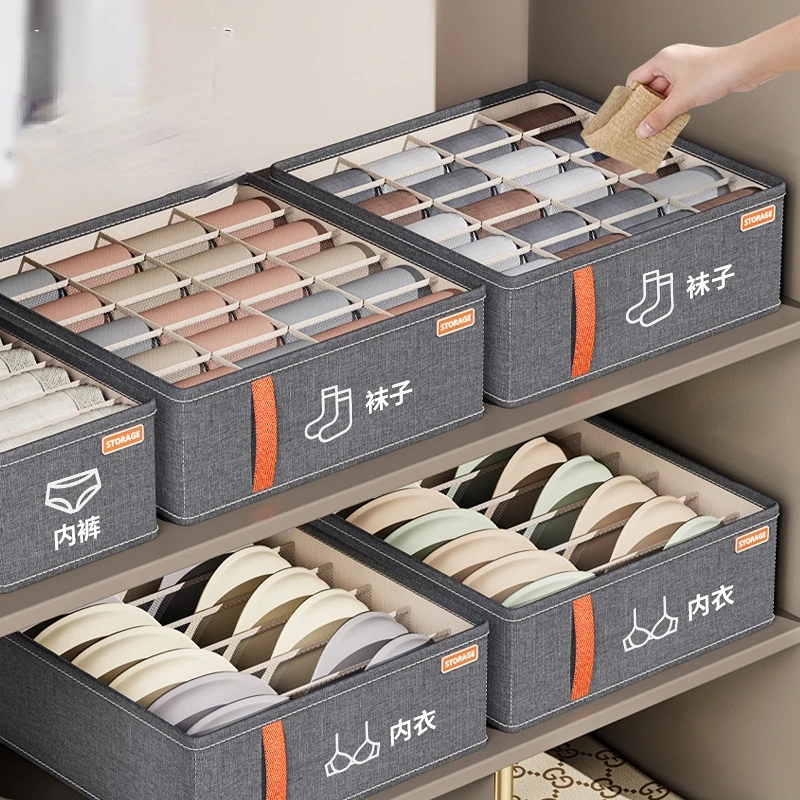 

Underwear Storage Box Wardrobe Clothes Organizer Underwear Socks Bra Storage Cabinet Household Clothing Sorting Tool Accessories