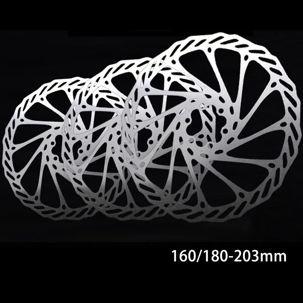 

160/180/203mm MTB Bike Rotor Mountain Bicycle Disc Brake Rotor For 6 Bolts Steel Low Noise Anti-rust Bike Brake Pad Accessories