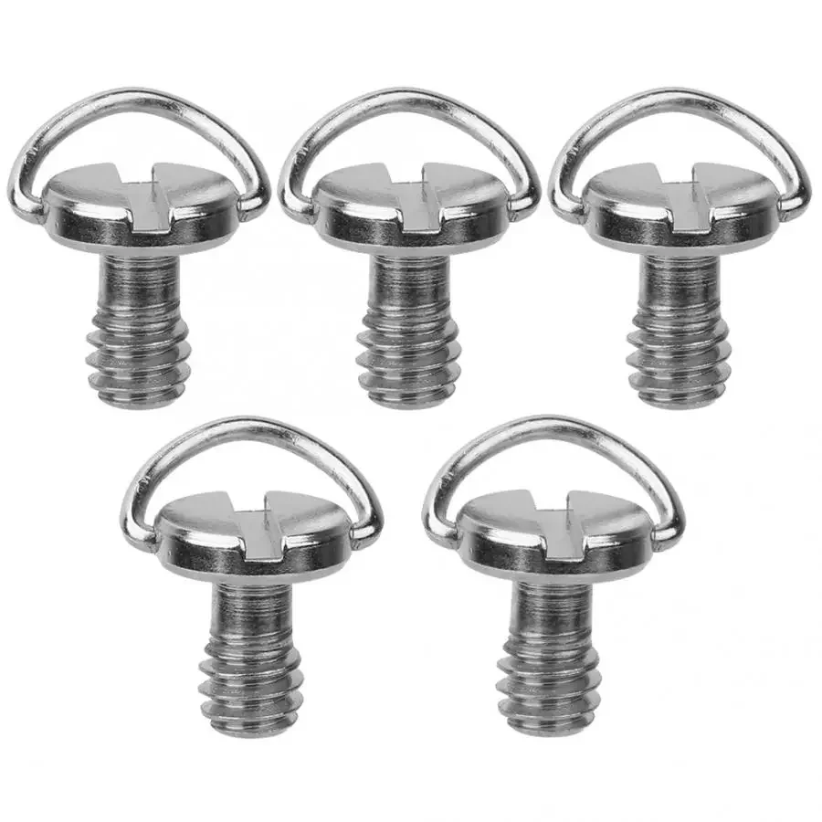 

5Pcs 1/4 Camera Screw for Quick Release Plate 1/4inch Folding C-ring Adapter Tripod Monopod Camera Plate Accessories