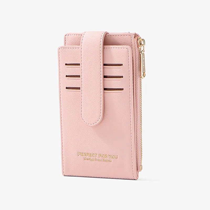 

New Arrival Portable ID Card Holder Solid Color Bus Cards Cover Case High Quality Business Key Bag Women Men Slim Coin Purse