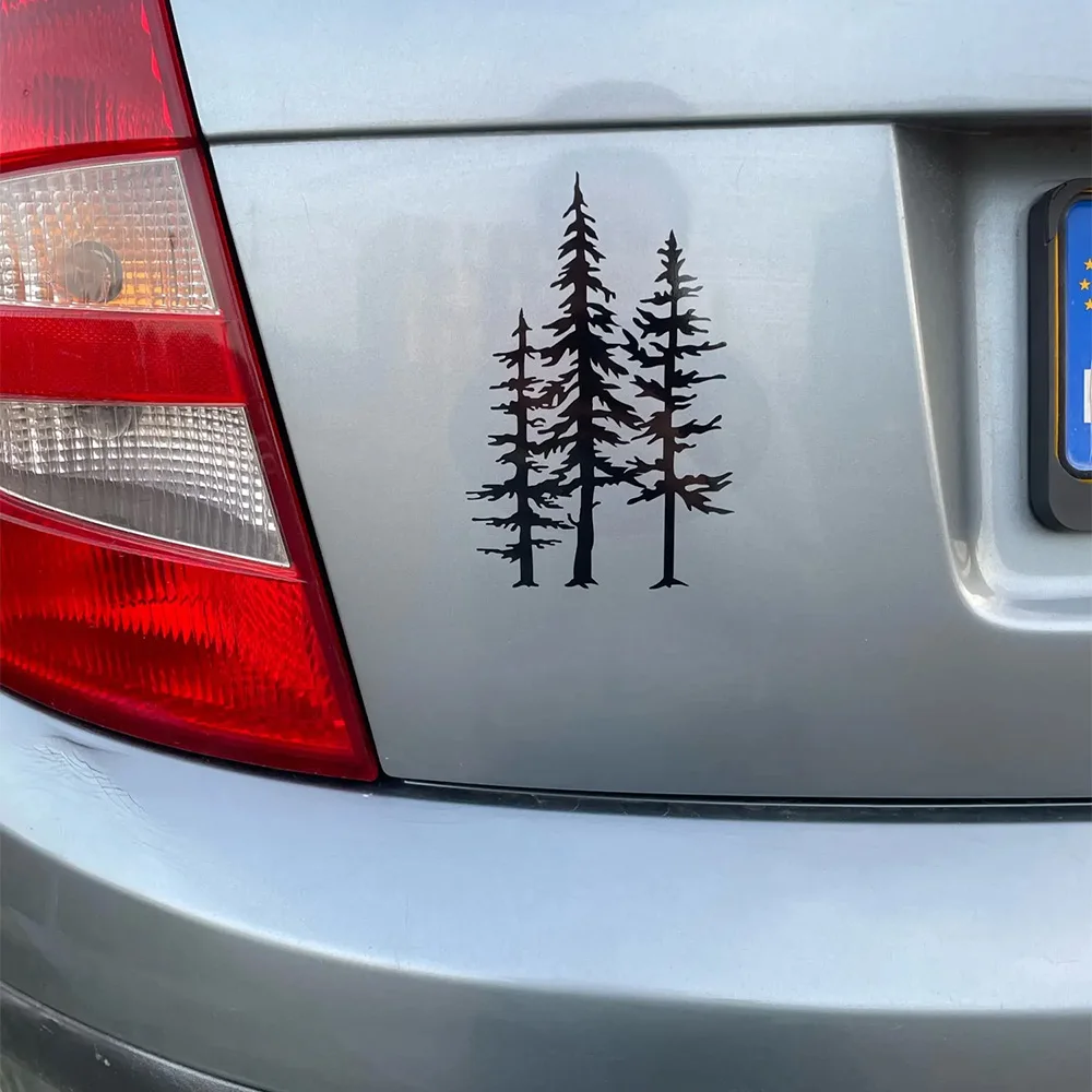 

Дизайн лесных деревьев, автомобильные наклейки, оконный щит, бампер, декор, наклейки, аксессуары, туника, украшение, винил