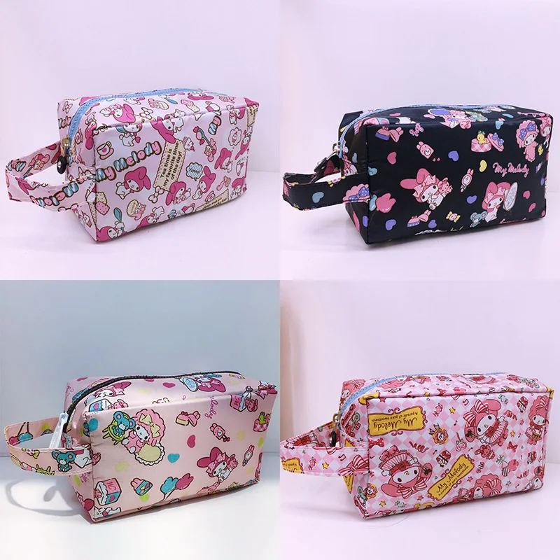 

Sanrioes Cinnamoroll My Melody Kuromi, косметичка, сумка для хранения, водонепроницаемая мультяшная кавайная аниме-подарок