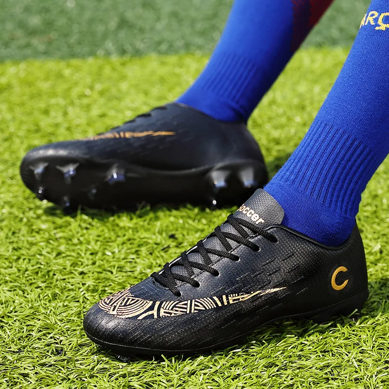 Fashion Professional Training Football Boots Kids Boys Soccer Shoes Outdoor AG/TF Ultralight Soccer Cleats Sneakers