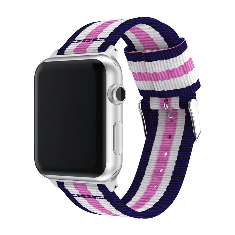 Suitable for Apple 234567 Generation Split Nylon Watch Strap Braided Nylon Strap 22mm