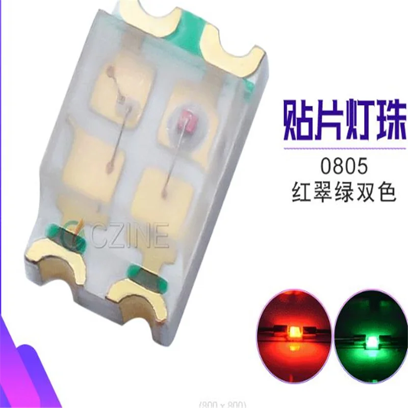 

SMD Bi color 0805 LED Diode Red @ Green Color