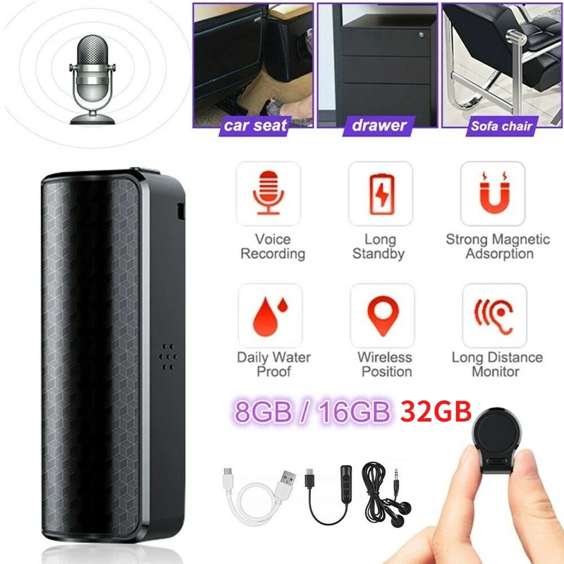 

16/32GB Q70 Digitale Audio Voice Recorder MP3 Speler Lange Standby Magnetische Spraakgestuurd Mini Opname Pen Ingebouwde Hd Mic
