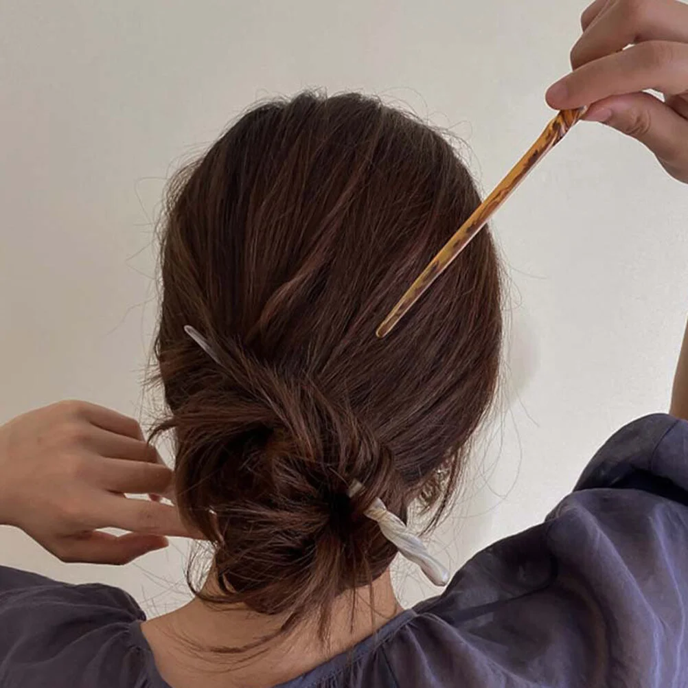 

4 шт. женские шпильки для волос, палочки для еды с уксусной кислотой, китайские палочки для еды, Длинные ацетатные пластины