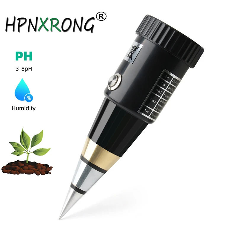 Тестер почвы 2-в-1 тестер влажности растений и PH для дома сада лужайки фермы