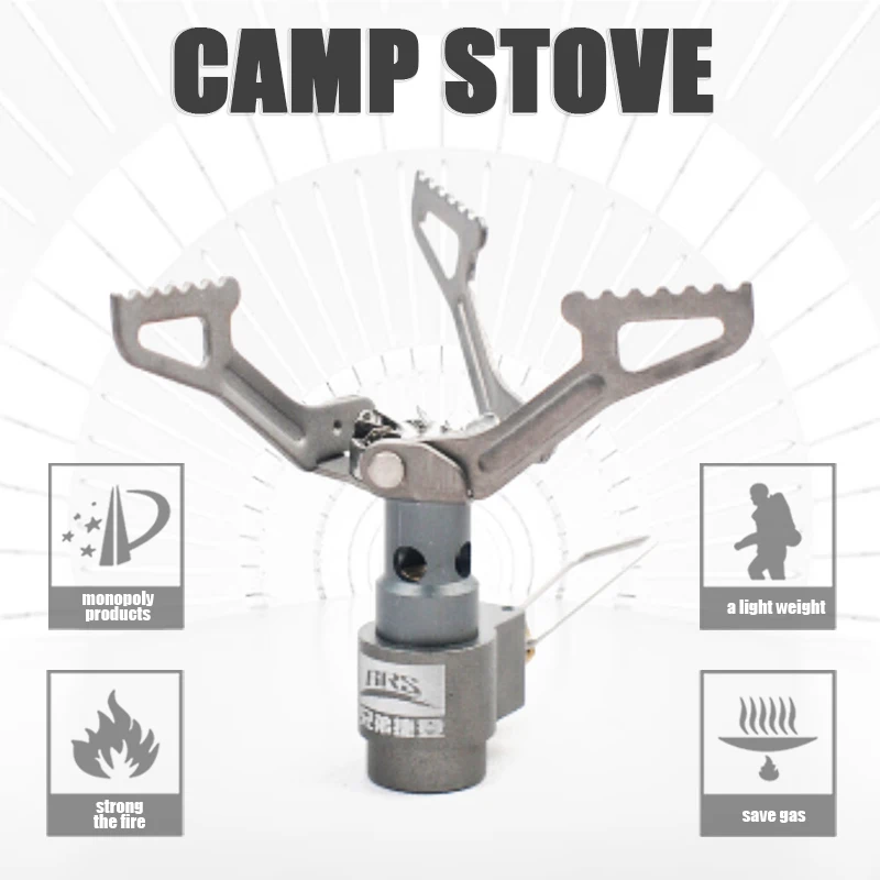 

Outdoor Portable Stove Wild Survival Cooking Picnic Gas Burner Equipment Titanium Gas Stove BRS 3000T Camping Gas Stove New