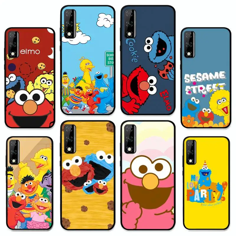 

Cute Cookies ELMO Sesame Street Phone Case For Huawei Y9 6 7 5 Prime Enjoy 7s 7 8 plus 7a 9e 9plus 8E Lite Psmart Shell