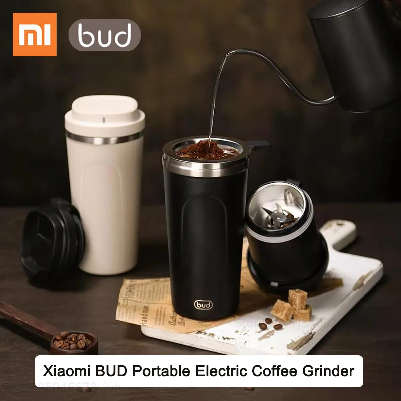 

Xiaomi BUD Portable Electric Coffee Grinder Home Beans Miller Grains Spice Grinder Machine Stainless Steel Coffee Cup Bottle