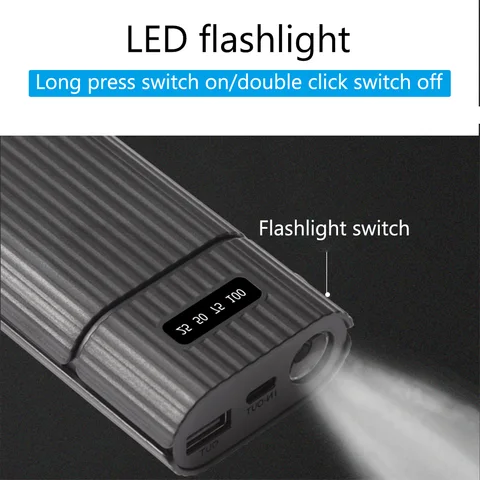 2/3-портовый вход 18650/18700/20700/21700, адаптер для зарядного устройства, быстрая зарядка, чехол для зарядного устройства для телефонов iPhone и Android