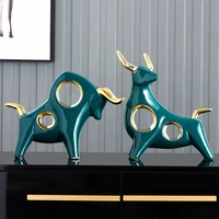 home decoration accessories for living room ceramic animal figurines souvenirs christmas decorations home decor modern sculpture