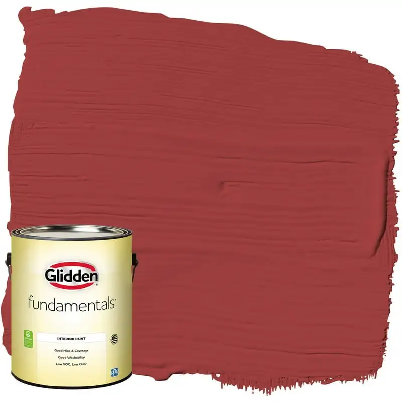 

Fundamentals Interior Paint Blaze / Red, Flat, 1 Gallon"