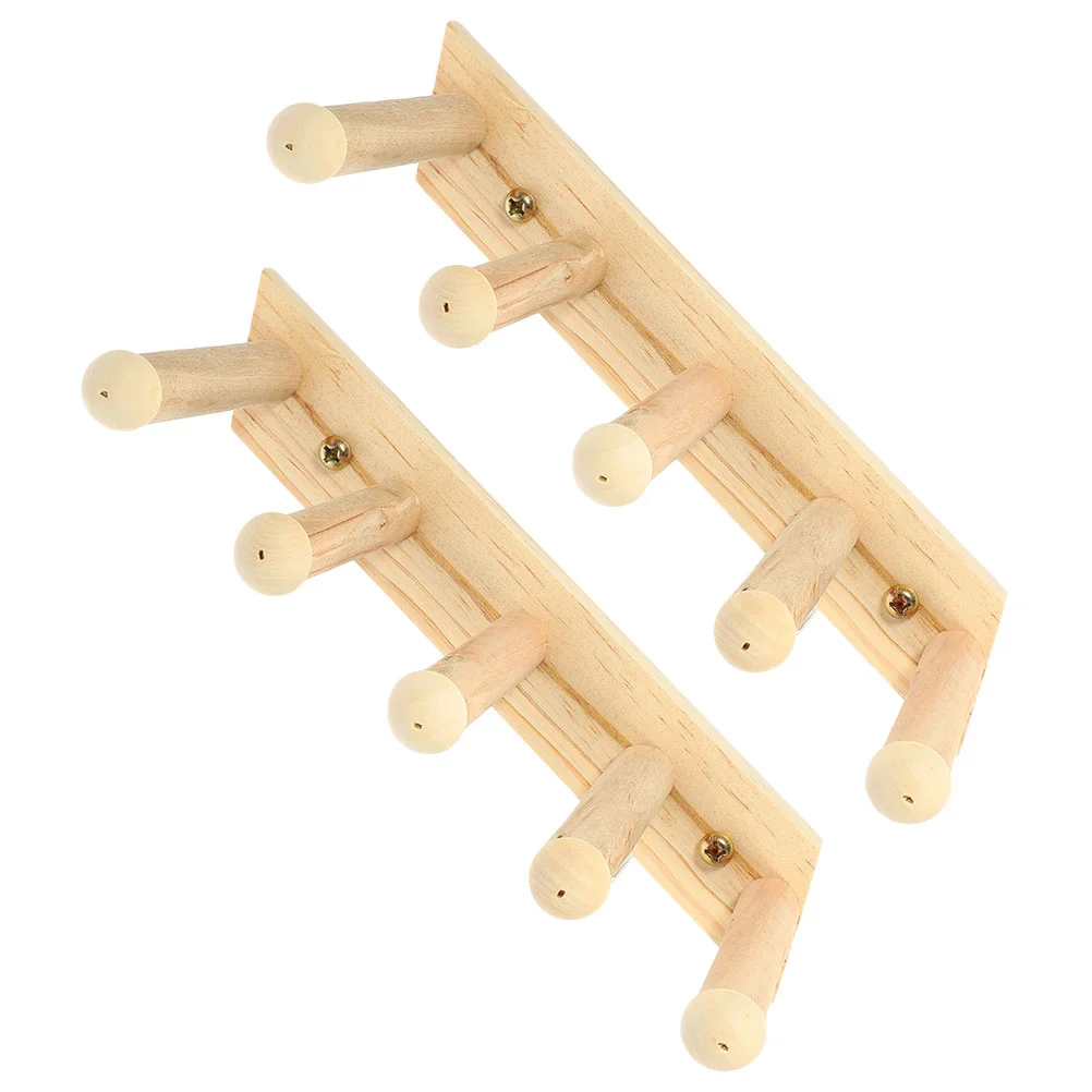 

2 Pcs Cat Wall Steps Shelves Stairs Old Cats Ladder Home Accessories Shelf Wooden Perches Kitten
