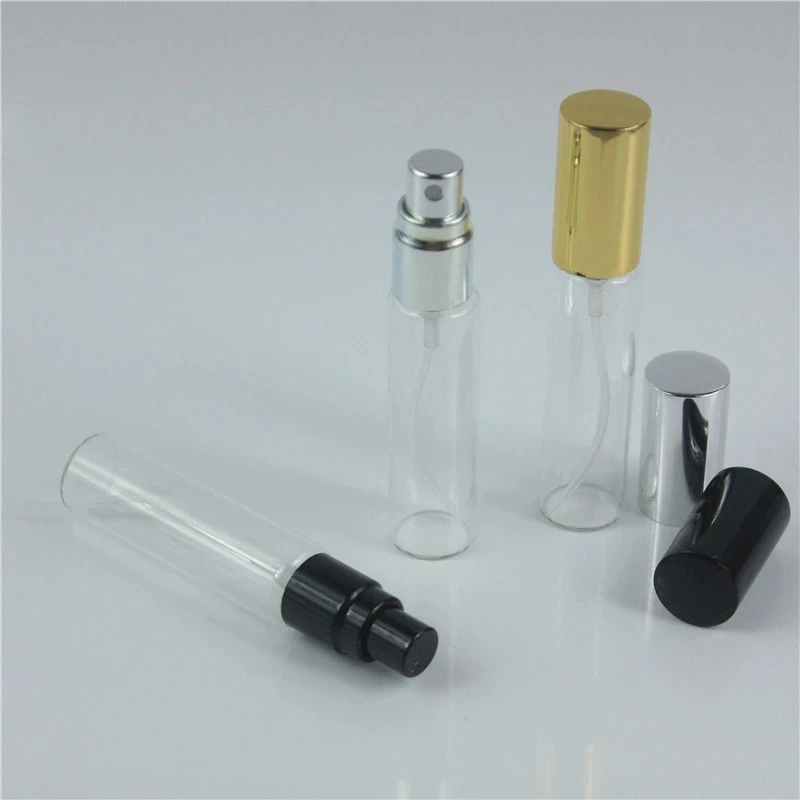 

50PCS 10ML Empty Glass Refillable Perfume Bottle With Atomizer Empty Cosmetic Containers With Sprayer For Travel
