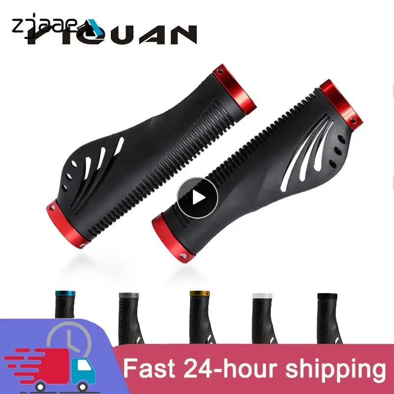 

Ergonomic Bike Handlebar Grips Shock-absorbing Bike Handle Cover Silicone Non-Slip Grip With Lock Ring Bicycle Accessories