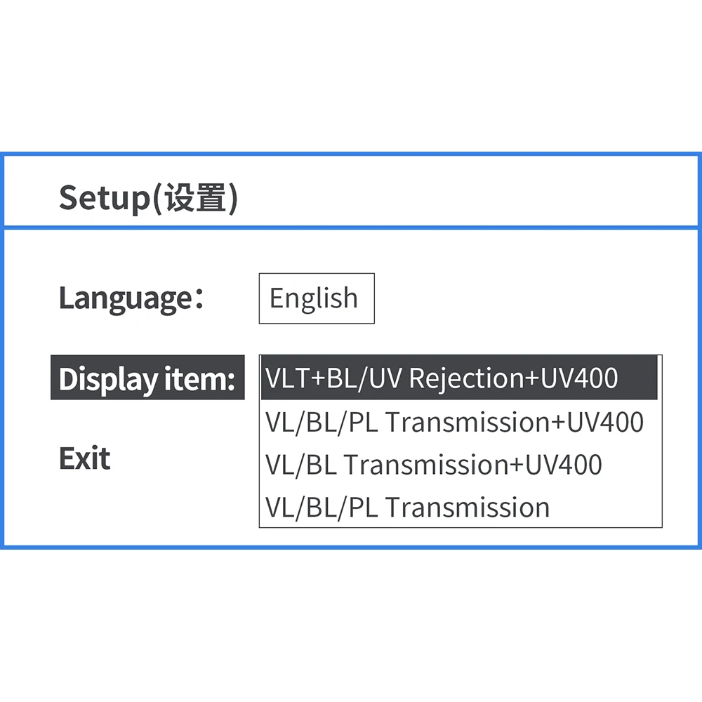 LS108 УФ-синий блокатор линза измеритель передачи тест защита от синего света