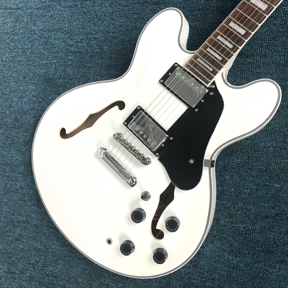 

Custom Store-Electric Guitar, Hollow Body Jazz ES-335, Chrome Hardware, Made in China, Free Delivery