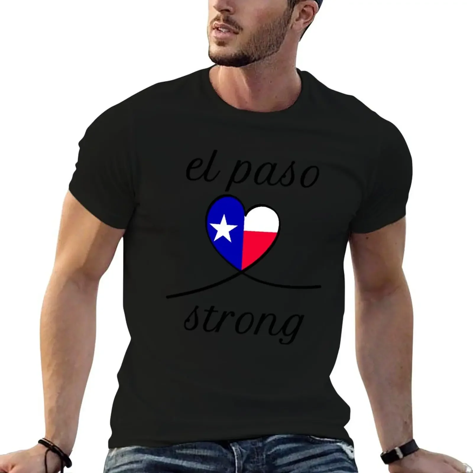 Футболка El Paso Strong Texas футболка большого размера рубашки с надписью рубашка на