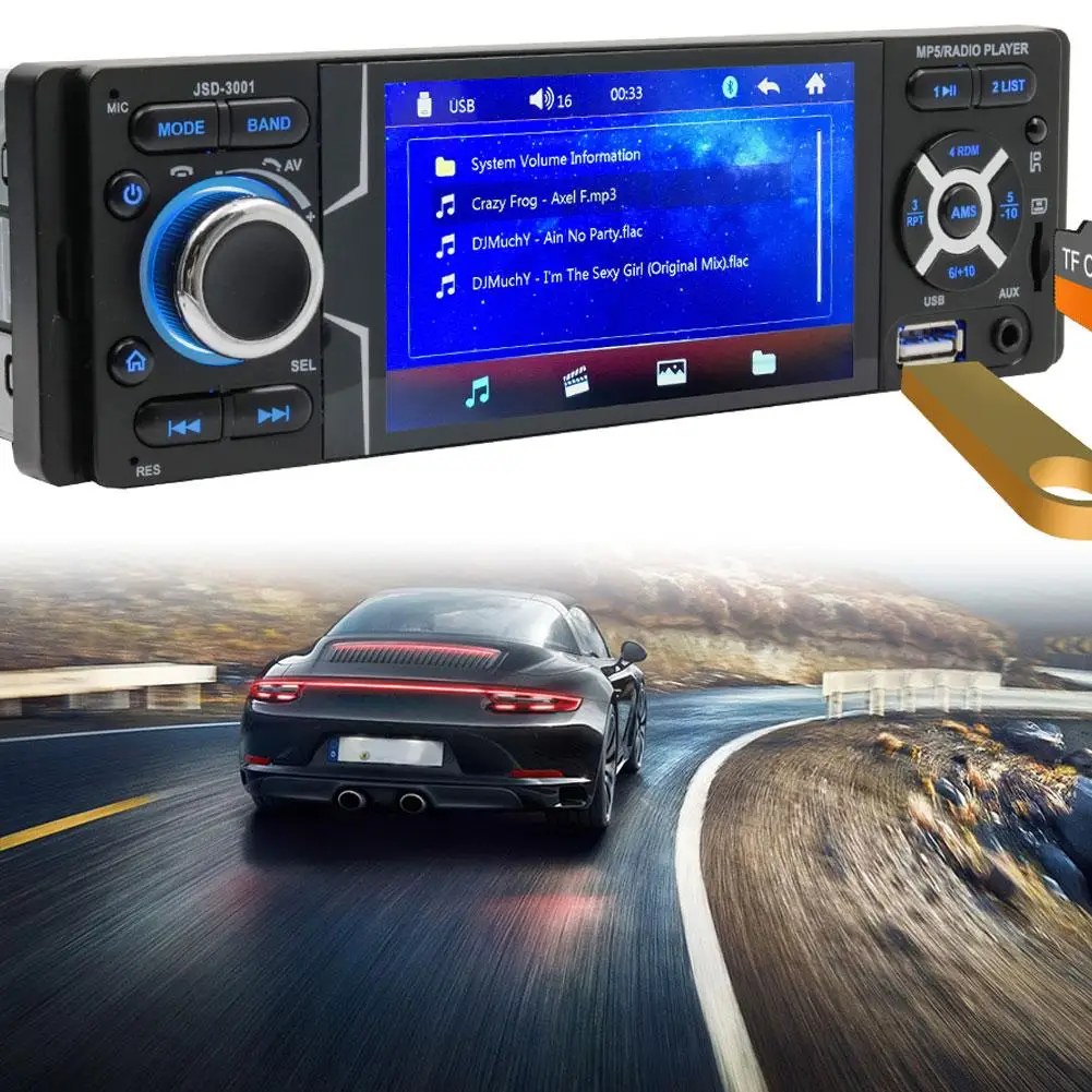 

Newest Car Mp5 Player 4.1-inch Capacitive Touch-screen Radio Bluetooth-compatible Wireless Transmission Receiver