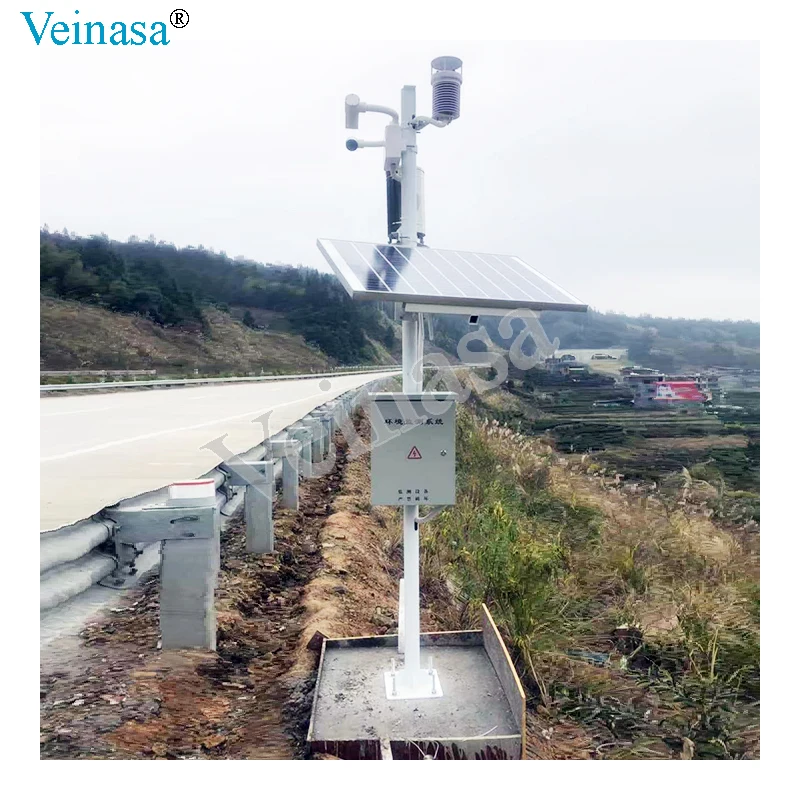 Фото Метеостанция RAWS007 Veinasa для мониторинга погодных условий, 10~1100 гПа, 0~4 мм/мин, 0~100% относительной влажности, 0~70 м/с №4