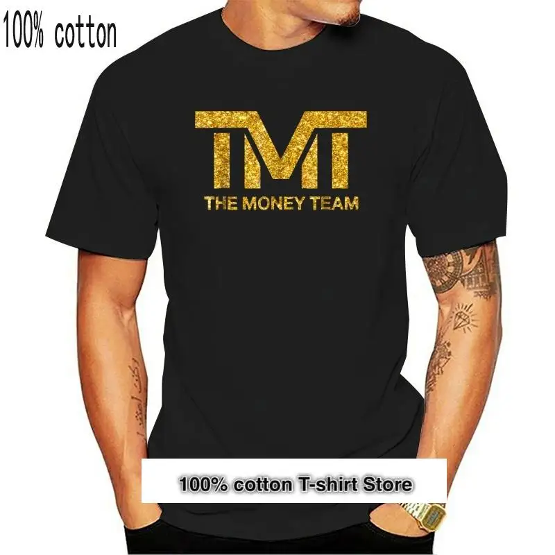 

Camiseta de moda de verano para 100%, Camiseta de algodón con gráfico creativo TMT The Money Team Golden, novedad de 2021