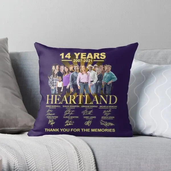 

14 Years Heartland Printing Throw Pillow Cover Comfort Cushion Square Car Waist Decor Case Bed Decorative Pillows not include