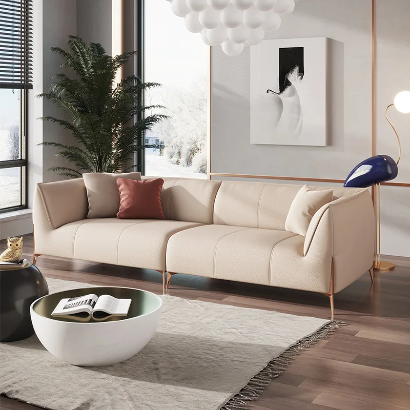 

New light luxury technology cloth sofa Nordic modern minimalist living room designer creative latex sofa combination