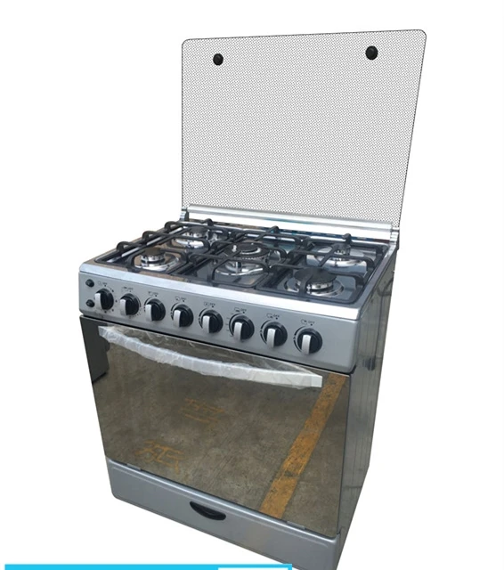 

Domestic six burners kitchen oven gas with grill gas cooker 6 stove with oven