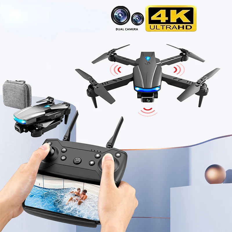 Drone 4k with Profesional HD Dual Camera Fpv Drone Infrared Obstacle Avoidance Height Keep One Key Return Quadcopter Toy
