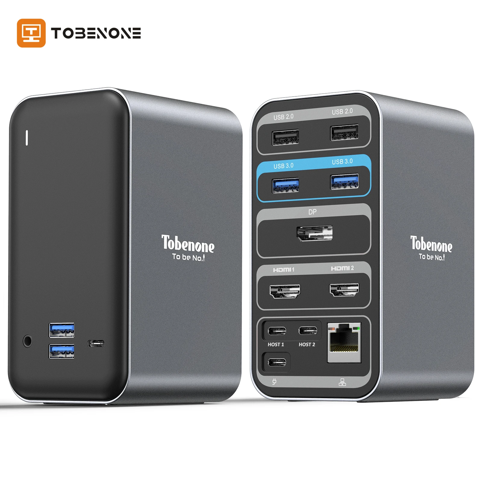 

Док-станция USB C, 65 Вт, 4K, два монитора