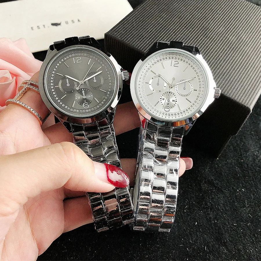 Brand Wrist Watches Women Girl Ladies Style Quartz Casual Steel Metal Band Clock fo16