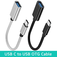 type c otg adapter cable usb 3 1 type c male to usb 3 0 a female otg data cord adapter 16cm for universal typec interface phone