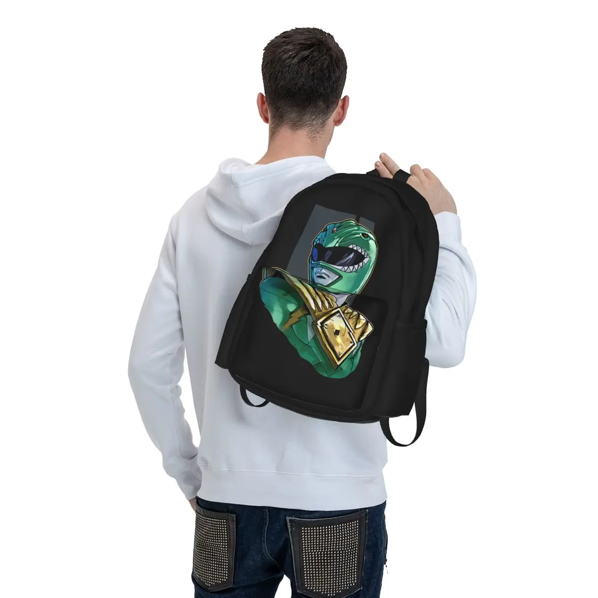 Рюкзак The Green R-Ranger Fashion 90S 00S 10S милые женские дышащие школьные ранцы для колледжа