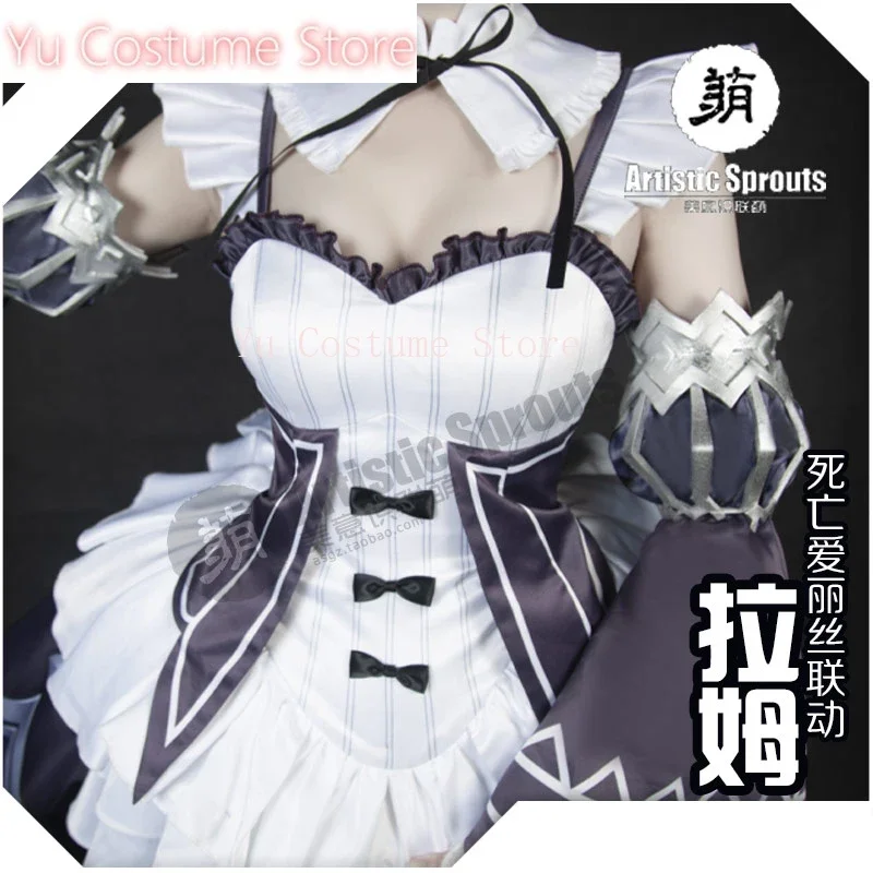 Аниме! SINoALICE With Re: Жизнь в другом мире от нуля Ram Cooperate Платье Косплей Костюм