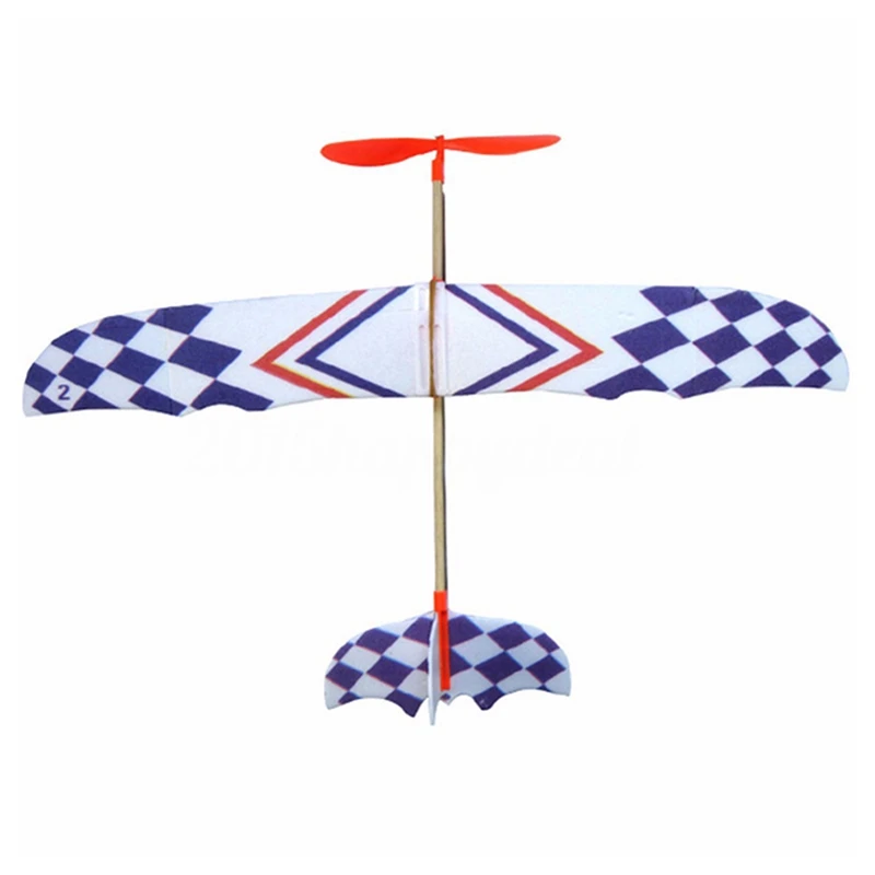

Elastic Rubber Band Powered DIY Foam Plane Model Kit Aircraft Educational Toy