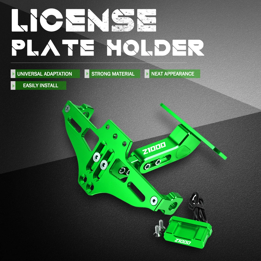 

Motorcycle License Plate Bracket Licence Plate Holder LED Turn Signals Light For KAWASAKI Z1000 Z 1000 2003 - 2023 Accessories