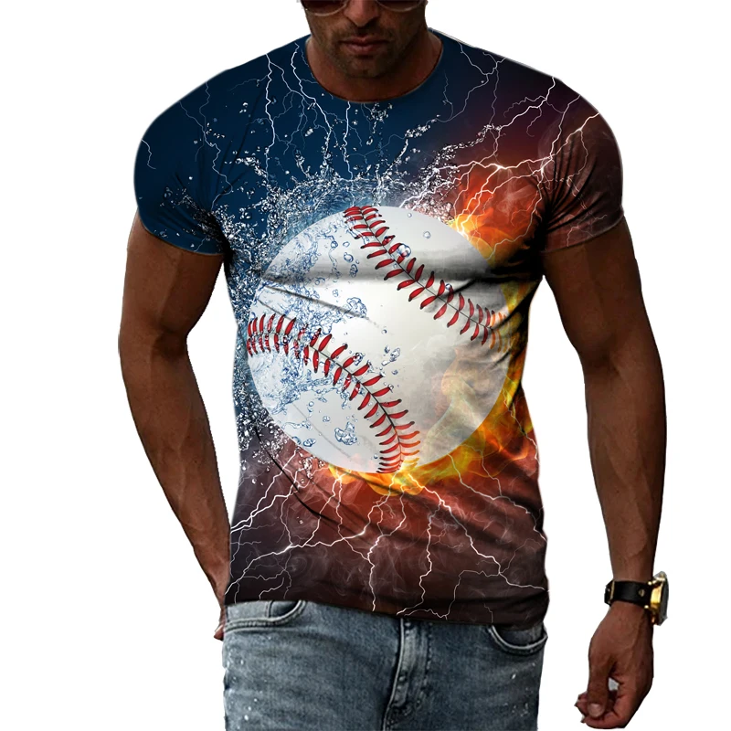 

Новейшая летняя модная спортивная футболка с графическим элементом, Мужская Повседневная Удобная уличная футболка в стиле хип-хоп с круглы...