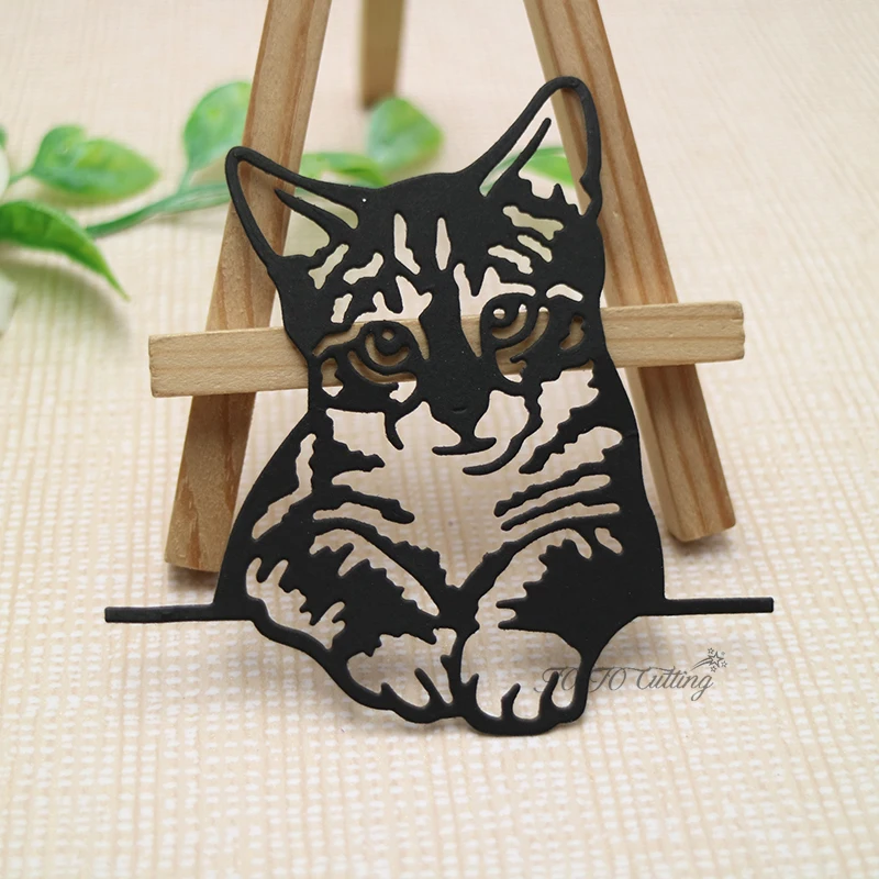 

Вырубные штампы, кошка, животное, фотобумага, скрапбукинг, «сделай сам», декоративный обучающий нож, форма для резки бумаги