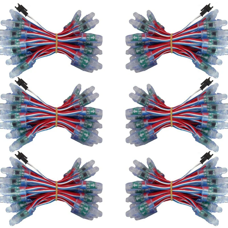 

300Pcs 12Mm LC1903 Full Color LED Pixel Light Module DC 5V IP68 Waterproof RGB Color 1903 IC Digital LED Christmas Light