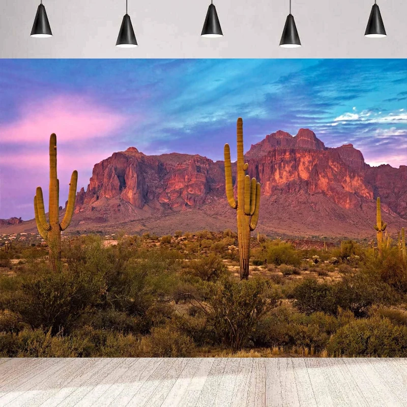 Фон для фотосъемки в стиле Аризона пустыне западное голубое небо песок дюны