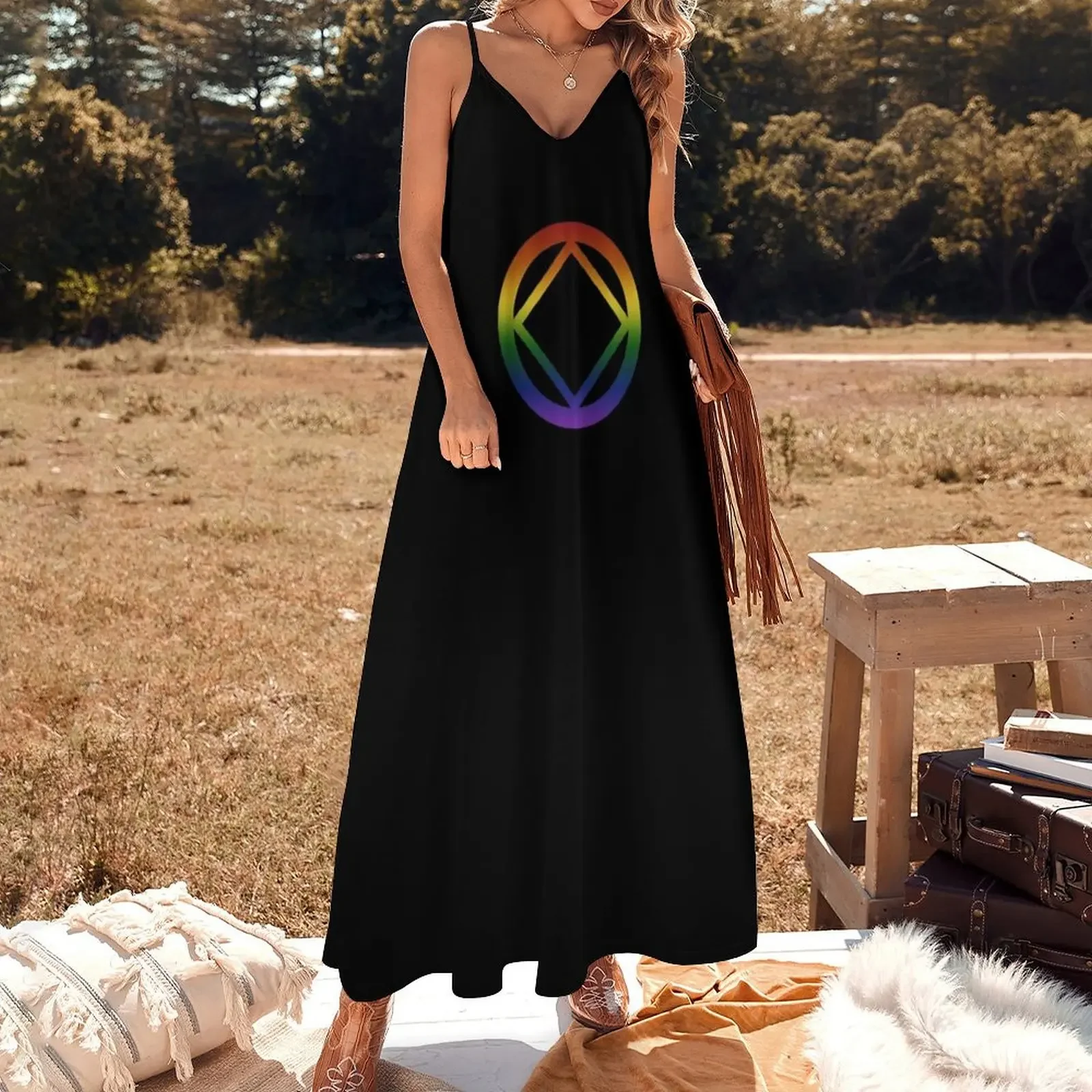 Платье Anonymous Rainbow Pride Symbol из полиэстера