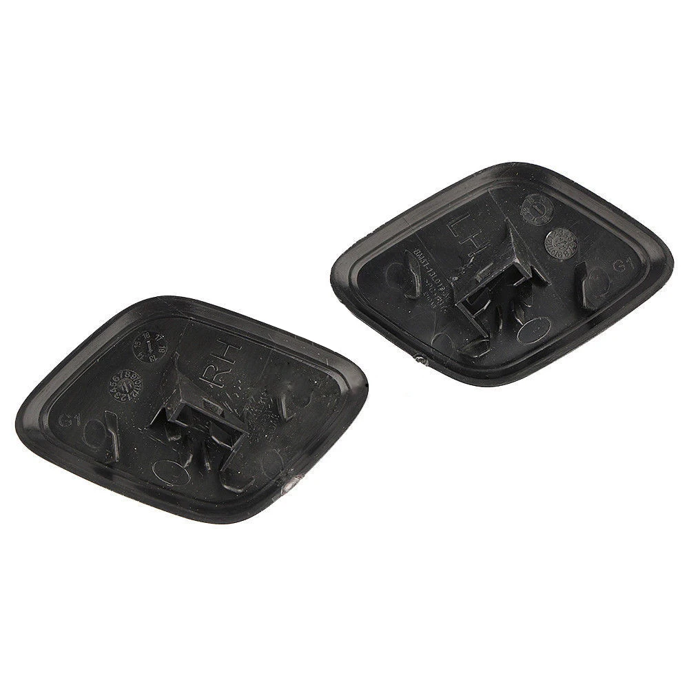 

Cap Headlight Washer cover Left+Right Replacement Shockproof Bumper Black